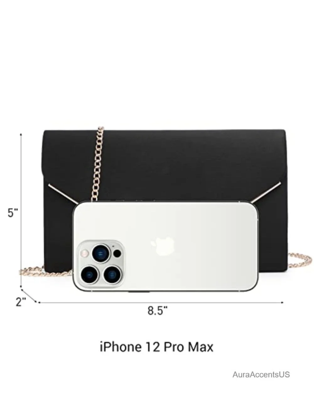 Faux Suede Evening Clutch Velvet Party Purse with Chain Strap
